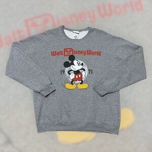 Walt Disney World Disney Parks 1971 Mickey Mouse Crewneck Sweatshirt - Unisex L